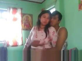 Nepali couple on touching hotel
