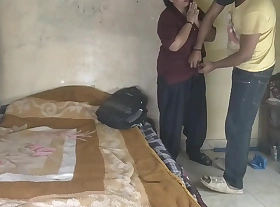 Real Indian Homemade Threesome - Curvy Housewife Sucks & Fucks Two Men