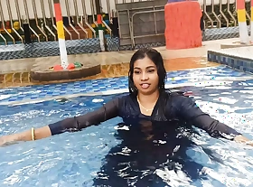 Indian vabi swimming pool sex integument Real Bengali dirty taik