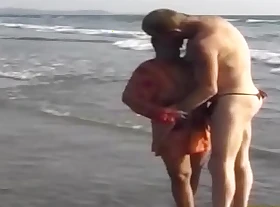 wild indian sex fun in excess of along to beach