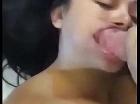 Horny Indian girl suckind dick desperately